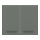 Ver imagem 7 de Armário de Cozinha Aéreo 80 cm 2 Portas Branco/Cinza Agata Madesa