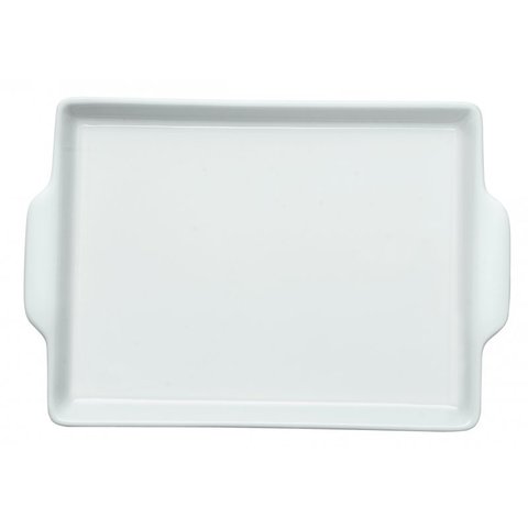Kit 2 Bandejas Flat P 20 X 13,5 X 1,5 Cm Porcelana Germer