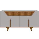 Ver imagem 2 de Aparador Buffet Volga B02 4 Portas 2 Gavetas Ripadas MDF MDP Off White Lyam Decor
