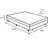 Cama Báu Box Base Casal Sintético Marrom com Pistões a Gás. - 5