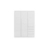 Guarda Roupa Branco 3 Portas e 4 Gavetas Pérola Branco - Phoenix Baby - 1