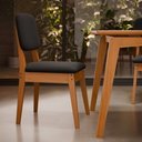 Ver imagem 2 de Kit com 2 Cadeiras de Jantar Paris Nature/preto – Tebarrot Móveis
