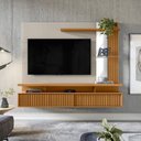 Ver imagem 1 de Painel Home para Tv até 60 Polegadas Maragogi Linea Brasil Nature/off White