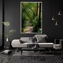 Ver imagem 2 de Quadro Decorativo Coleção In Nature Folhas Com Moldura e Sem Vidro 80X120