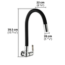Ver imagem 4 de Torneira Fria para Cozinha de Parede Dck Inox Preta Dc-Tf-6606B