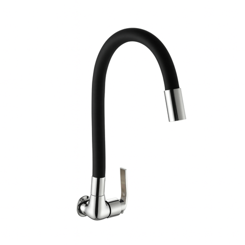 Torneira Fria para Cozinha de Parede Dck Inox Preta Dc-Tf-6606B