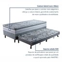 Ver imagem 6 de Cama Box Conjugada com Cama Auxiliar Solteiro Pés em Madeira Maciça Maximus Cinza/Rústico Chumbo