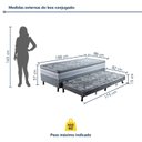 Ver imagem 3 de Cama Box Conjugada com Cama Auxiliar Solteiro Pés em Madeira Maciça Maximus