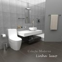 Ver imagem 6 de Porta Toalha Rosto Redondo em Metal Preto Fosco Luxo Slim