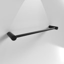 Ver imagem 1 de Porta Toalha Rosto Redondo em Metal Preto Fosco Luxo Slim