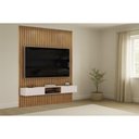 Ver imagem 1 de Painel Home Quarto p/ TV 65 pol Trento 183cm Freijo/Off DJ Móveis