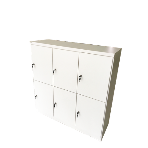 6 Nichos Academia Guarda Volume Mdf Academia Armario Escaninhho Locker Escritorio Escola Comercio Lo