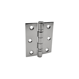 Dobradiça P/ Portas 3,5x3 em Inox 304 Polido com Rolamento - 1