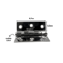 Ver imagem 6 de Dobradiça P/ Portas 3,5x3 em Inox 304 Polido com Rolamento