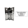Dobradiça P/ Portas 3,5x3 em Inox 304 Polido com Rolamento - 3