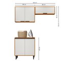 Ver imagem 3 de Cozinha Modulada Ravena 3 Peças 5 Portas Poliman Móveis