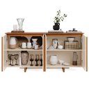 Ver imagem 4 de Buffet Quatro Portas Flow Sense Off White/Freijó