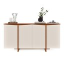 Ver imagem 2 de Buffet Quatro Portas Flow Sense Off White/Freijó
