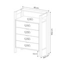 Ver imagem 2 de Gaveteiro Armário para Escritório Home Office AZ1012 MDP Preto/Nogal - Gran Belo