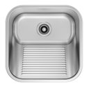 Ver imagem 1 de Tanque Docol Loggica 25 L em Aço Inox Acetinado 40x40 Cm