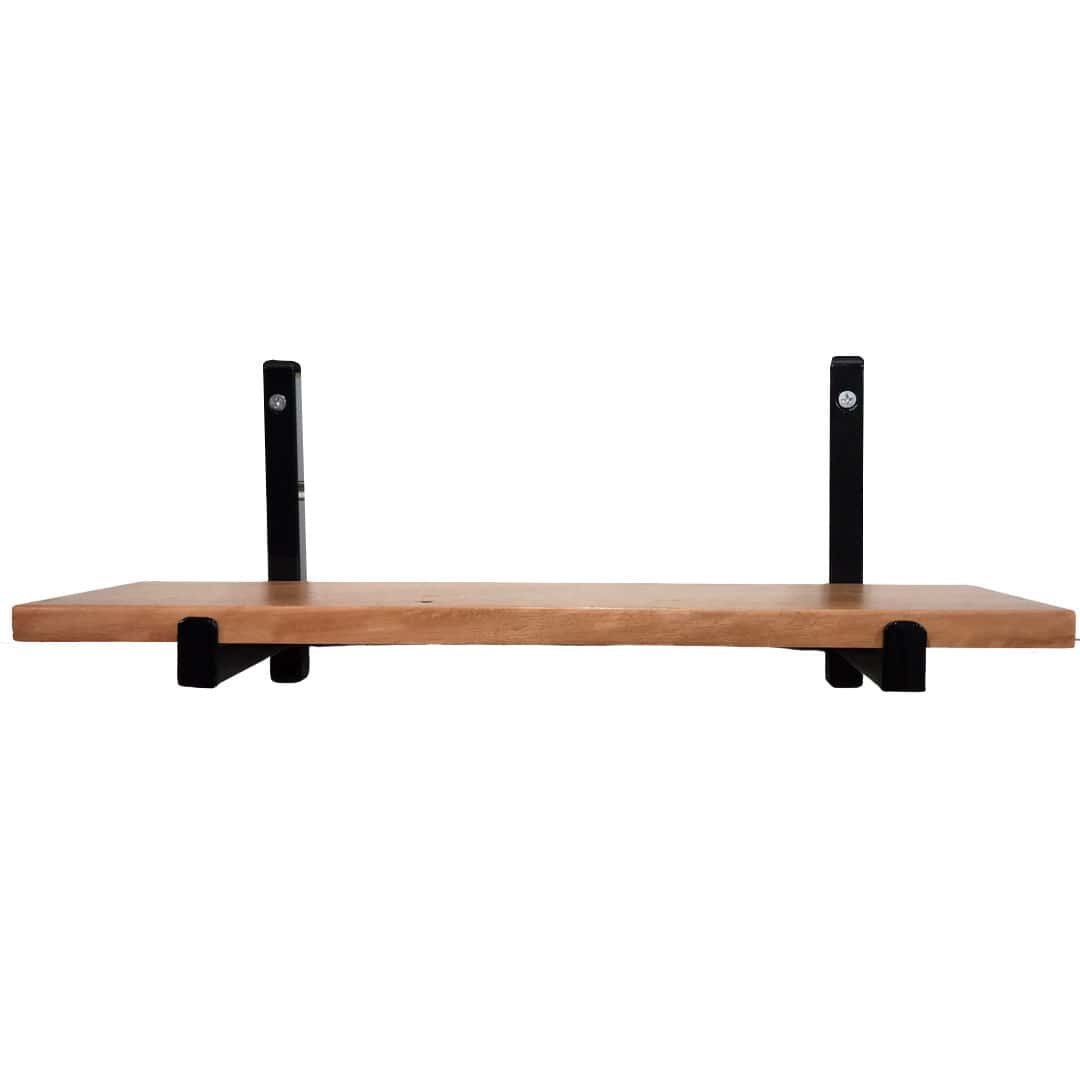 Suporte Ferro p/ Jardim Vertical com Prateleira Madeira 50cm Cor: Marrom - 1