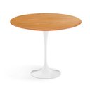 Ver imagem 1 de Mesa Lateral Tulipa Saarinen Redonda 51 Cm - Freijó Cores Branco