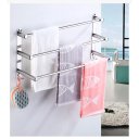 Ver imagem 6 de Toalheiro Cromado Triplo Porta Toalha de 60cm para Hotel Casa Banheiro Lavabo