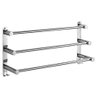 Toalheiro Cromado Triplo Porta Toalha de 60cm para Hotel Casa Banheiro Lavabo - 1