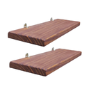 Ver imagem 1 de Kit 2 Prateleiras 30x10 Madeira Pinus Decoração Nicho Quarto