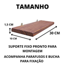 Ver imagem 3 de Kit 2 Prateleiras 30x10 Madeira Pinus Decoração Nicho Quarto