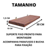 Kit 2 Prateleiras 30x10 Madeira Pinus Decoração Nicho Quarto - 3