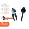 Kit abridor de lata espremedor de limão 2 pçs preto - Oikos - 3
