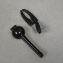 Ver imagem 4 de Kit abridor de lata espremedor de limão 2 pçs preto - Oikos