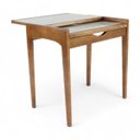 Ver imagem 2 de Mesa Aparador Smart em Madeira Maciça de Eucalipto Cor Pinhão com Vidro Fendi Claro