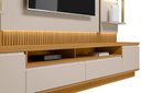 Ver imagem 6 de Conjunto Modular 238cm para Tv com Rack + Painel + 1 Módulo Lateral São Paulo Linea Brasil - Tauari/