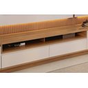 Ver imagem 4 de Conjunto Modular 238cm para Tv com Rack + Painel + 1 Módulo Lateral São Paulo Linea Brasil - Tauari/
