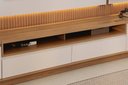 Ver imagem 4 de Conjunto Modular 238cm para Tv com Rack + Painel + 1 Módulo Lateral São Paulo Linea Brasil - Tauari/