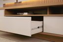 Ver imagem 7 de Conjunto Modular 238cm para Tv com Rack + Painel + 1 Módulo Lateral São Paulo Linea Brasil - Tauari/