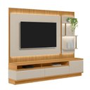 Ver imagem 1 de Conjunto Modular 238cm para Tv com Rack + Painel + 1 Módulo Lateral São Paulo Linea Brasil - Tauari/