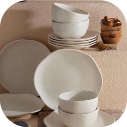 Prato Raso Cerâmica 27cm Orion Reativo Branco - 6