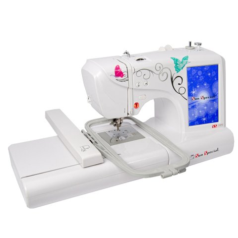 Máquina de Bordar Doméstica Corte de Linha Eletrônico,ss1400