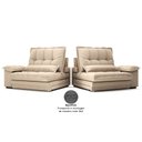 Ver imagem 7 de Sofá Bergamo 2,30m Retrátil e Reclinável Linho Soft Bege - Netsofas