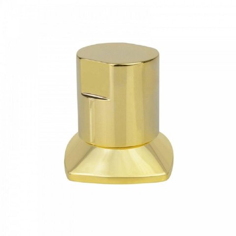 Kit 05 Und Acabamento Registro Dourado Ouro Encaixe Padrao Deca Docol 1.2 e 3.4 Docol