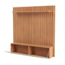 Painel Ripado MDF para TV 1,78 x 1,83m com Luzes LED Freijó Madeirado TB180L Pradel Móveis - 3