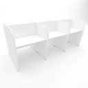 Ver imagem 3 de Mesa de Trabalho Atendimento para 6 Pessoas 2,80m Branco F5 Cor:branco