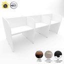 Ver imagem 4 de Mesa de Trabalho Atendimento para 6 Pessoas 2,80m Branco F5 Cor:branco