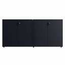 Ver imagem 5 de Armário Baixo 158,5cm Duplo com 4 Portas Tampo Embutido Corporate Preto