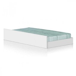 Cama Solteiro com Baú 2 Gavetas e Cama Auxiliar Jade Yescasa - 7
