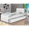 Cama Solteiro com Baú 2 Gavetas e Cama Auxiliar Jade Yescasa - 1