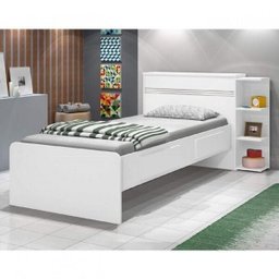 Cama Solteiro com Baú 2 Gavetas e Cama Auxiliar Jade Yescasa - 9